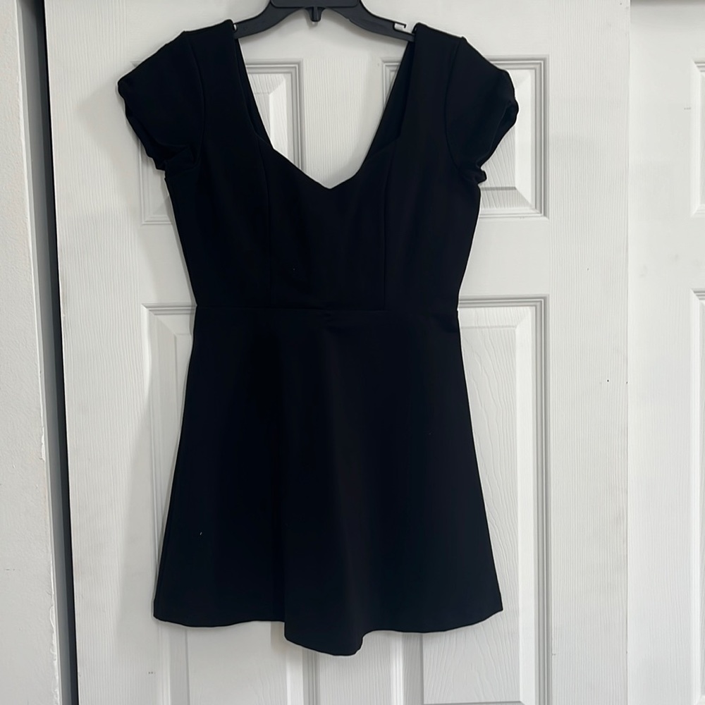 Black mini dress